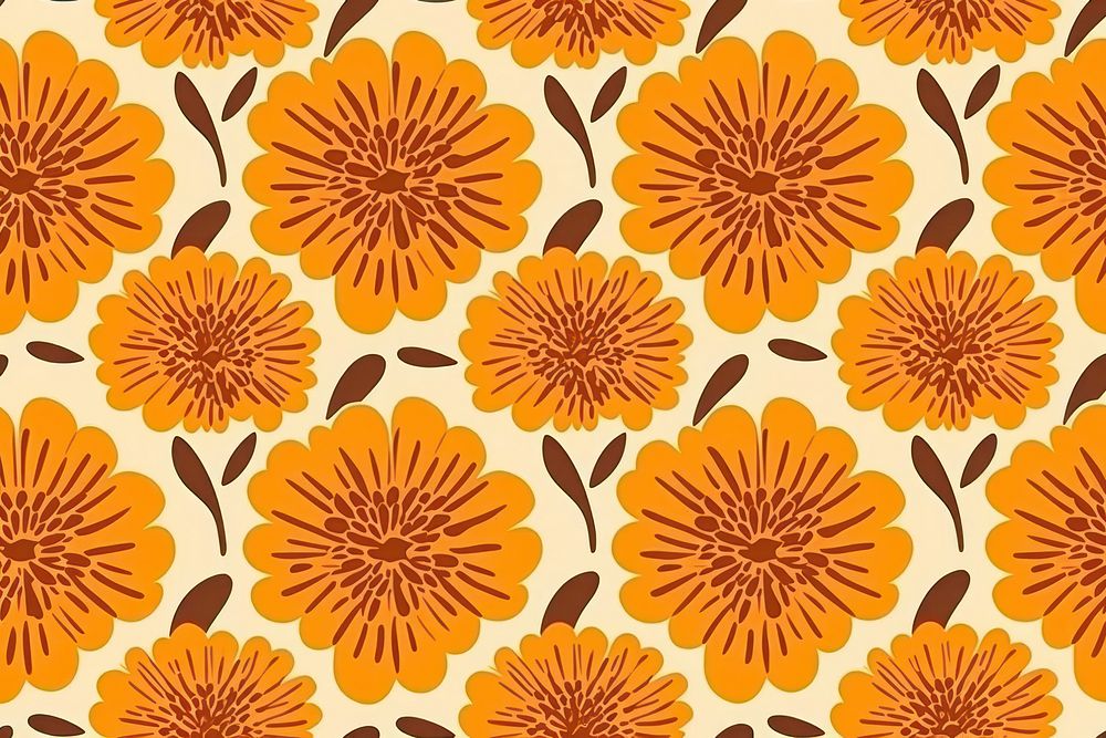 Chinese marigold pattern backgrounds art. AI generated Image by rawpixel.