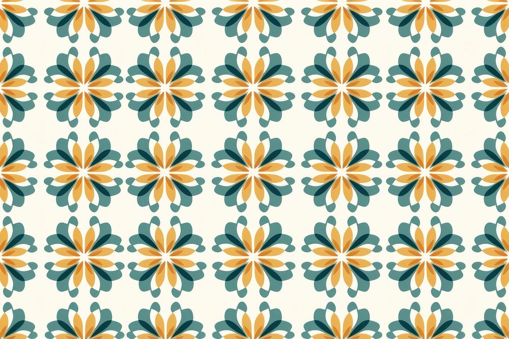 Geometric jasmine pattern backgrounds shape art. AI generated Image by rawpixel.