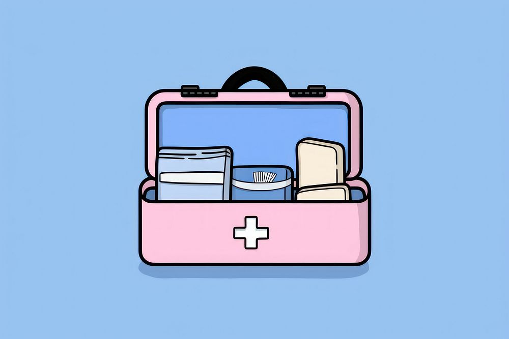 Medical kit cartoon container furniture. AI generated Image by rawpixel.