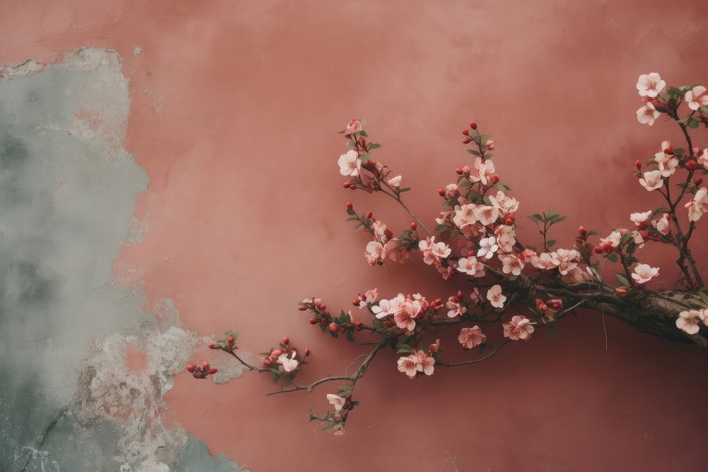 Aesthetic flower blossom plant. AI generated Image by rawpixel.