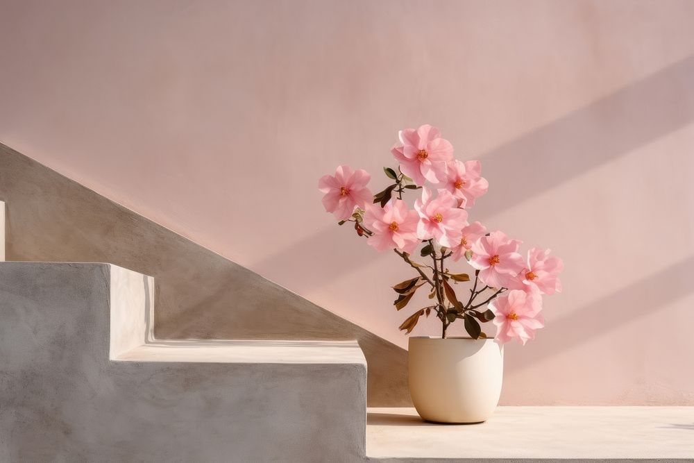 Aesthetic flower architecture plant. AI generated Image by rawpixel.