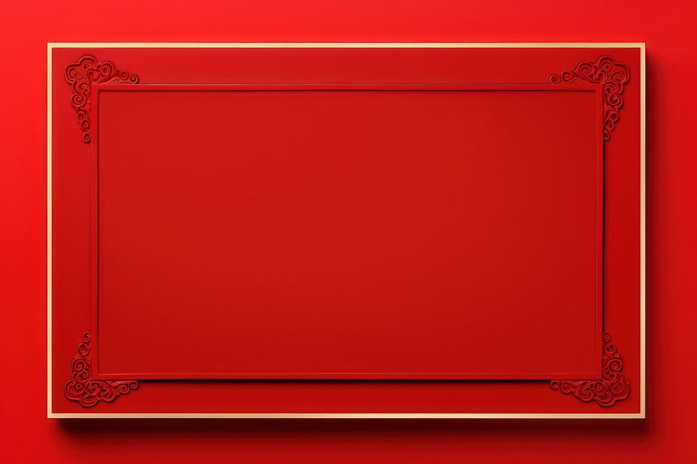 Chinese frame backgrounds red red background. AI generated Image by rawpixel.