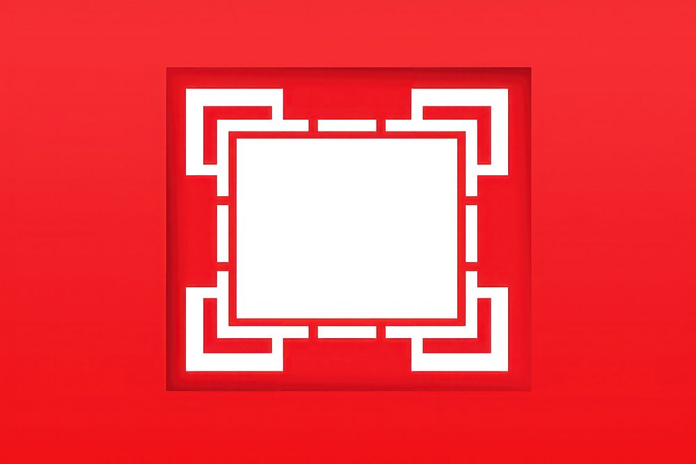Red background frame technology rectangle. AI generated Image by rawpixel.