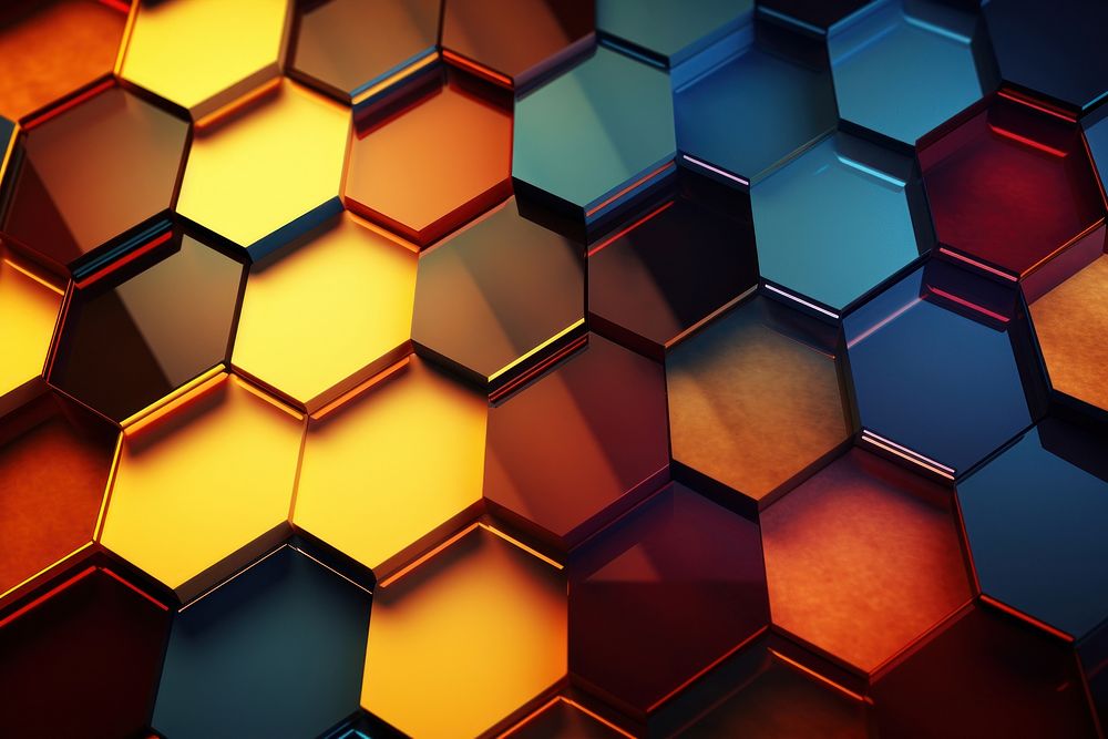 Background backgrounds honeycomb abstract. AI generated Image by rawpixel.