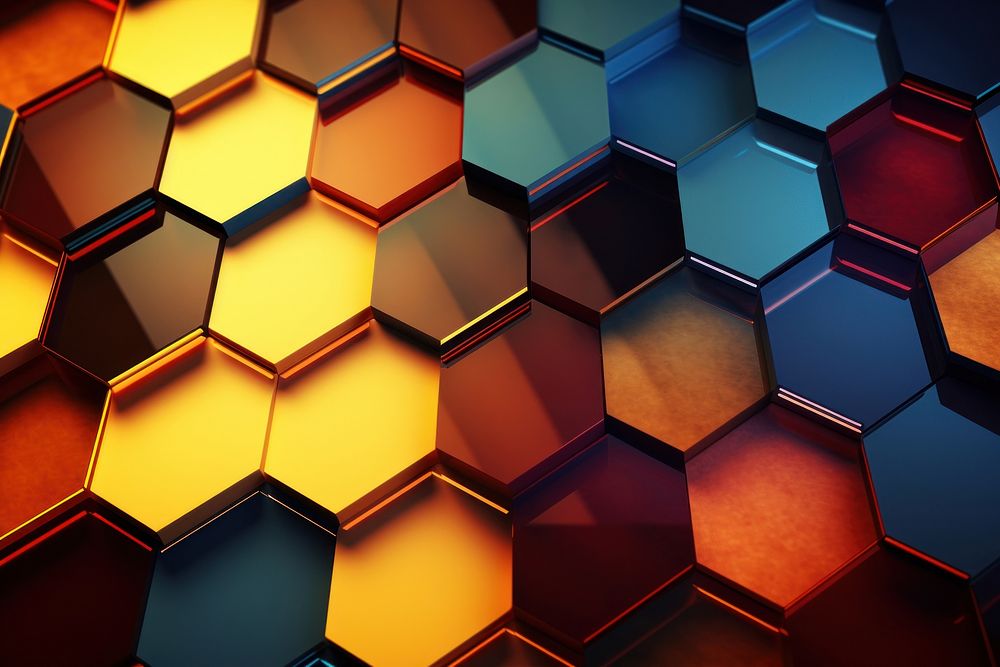 Background backgrounds honeycomb abstract. AI | Free Photo Illustration ...