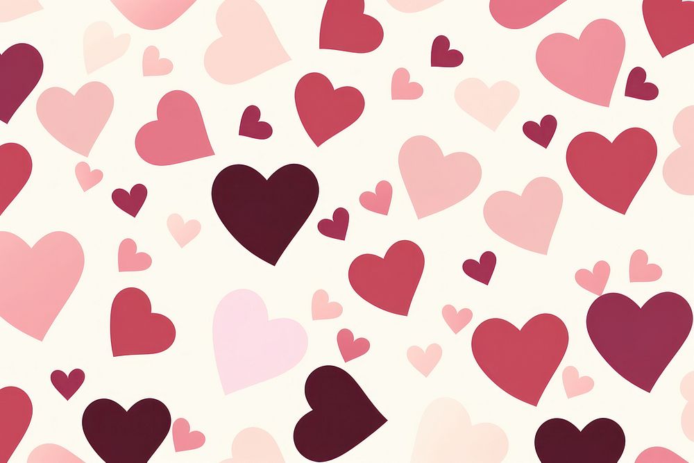 Background heart backgrounds pattern. AI generated Image by rawpixel.