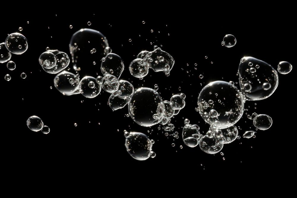Fizzing air bubbles stream backgrounds transparent simplicity. AI generated Image by rawpixel.