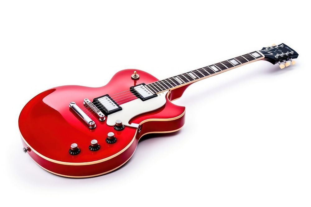 Guitar electric guitar music red musical instrument. AI generated Image by rawpixel.
