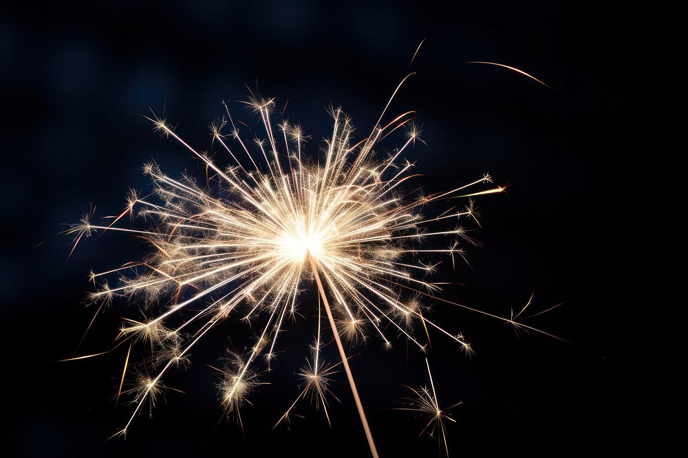 4th of July sparkler fireworks outdoors sparks light. AI generated Image by rawpixel.