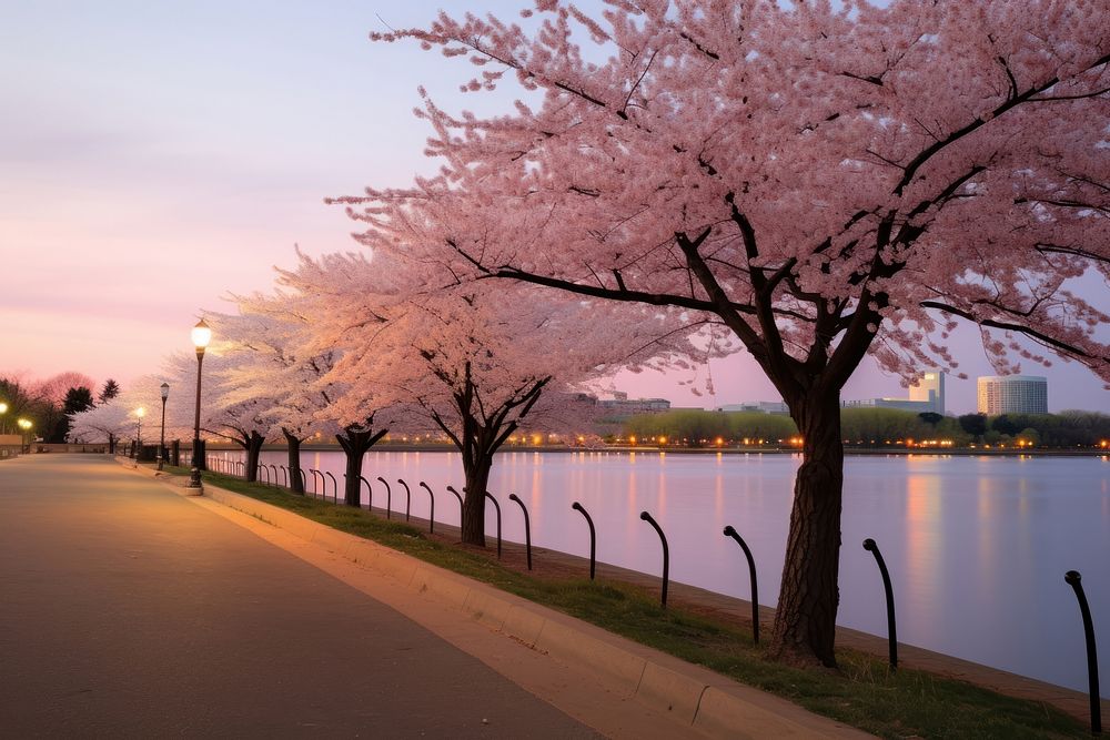Washington DC outdoors blossom nature. AI generated Image by rawpixel.