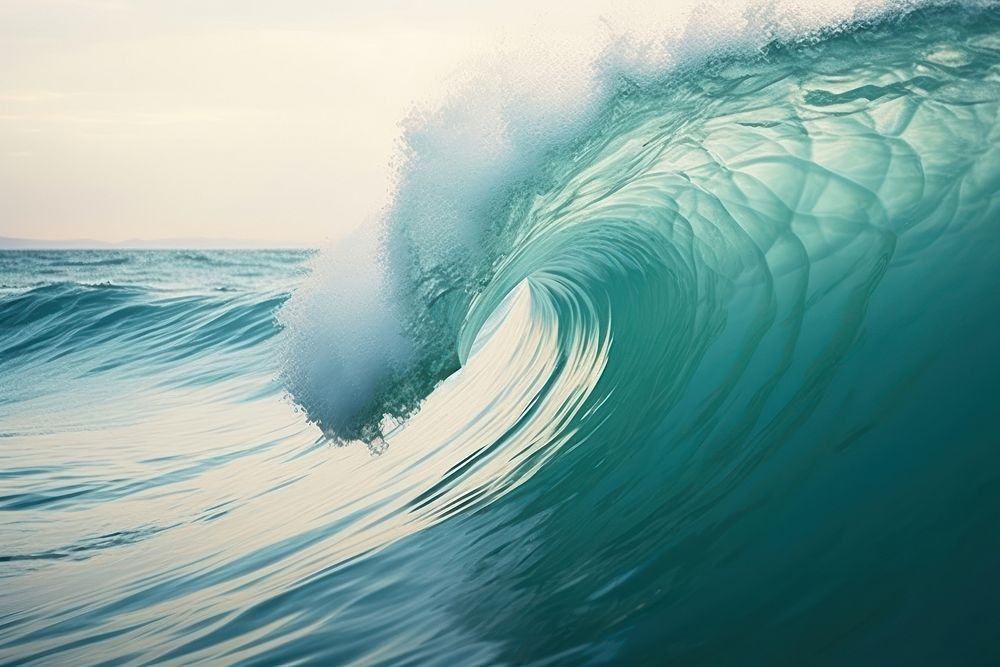 Waves of water of the sea outdoors nature sports. AI generated Image by rawpixel.