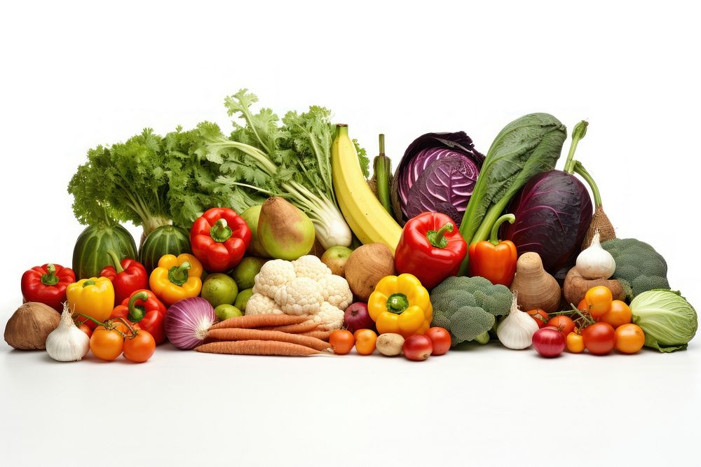 Organic vegetables fruit plant food. AI generated Image by rawpixel.