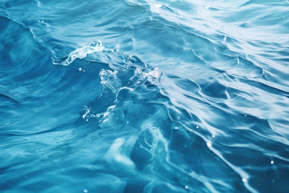 Breeze over waves in sea surface outdoors swimming nature. AI generated Image by rawpixel.
