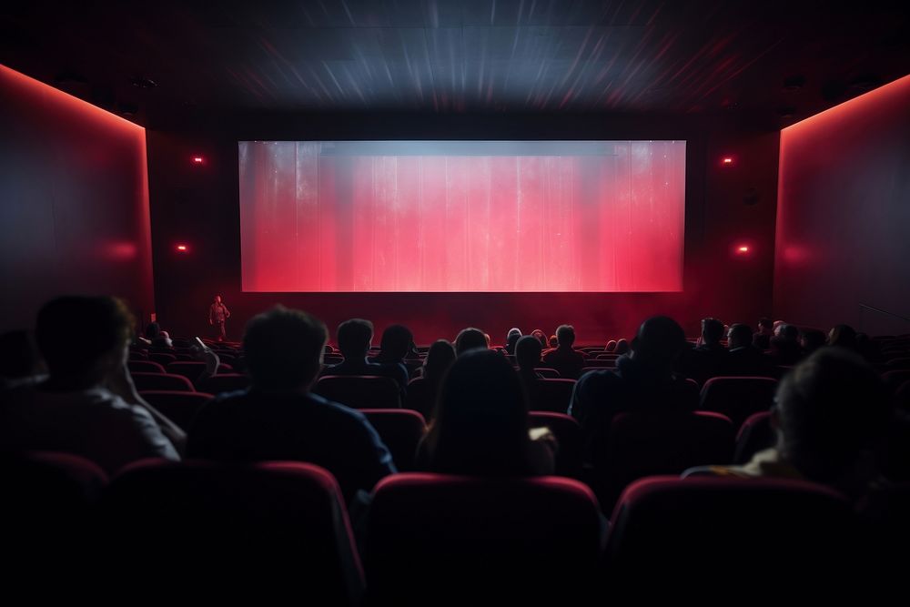 Screen watching cinema adult. AI generated Image by rawpixel.