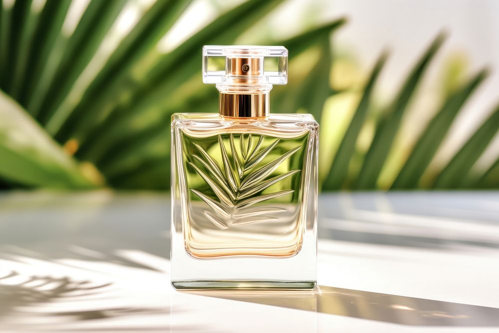 Fresh perfume bottle cosmetics container nature. AI generated Image by rawpixel.