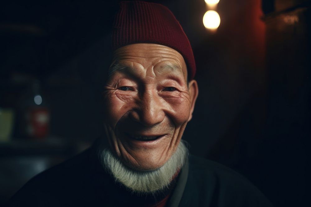 Happy Korean senior man at home adult architecture happiness. AI generated Image by rawpixel.