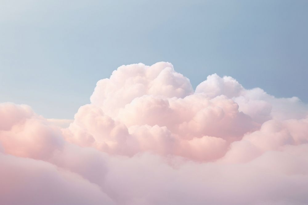 Pastel cloud outdoors nature sky. AI generated Image by rawpixel.