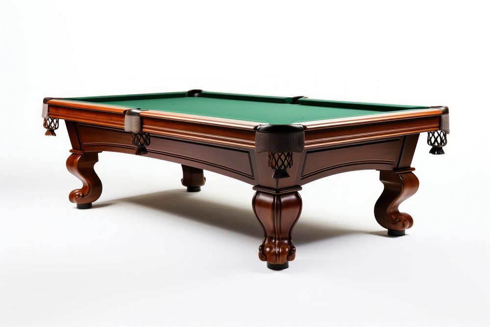 Pool table furniture white background architecture. AI generated Image by rawpixel.