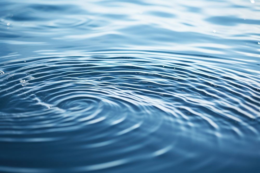 Ripples on water surface outdoors nature tranquility. AI generated Image by rawpixel.
