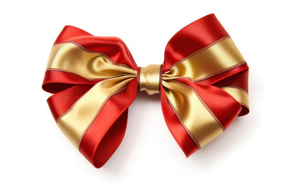 Colored bow ribbon gift white background. AI generated Image by rawpixel.