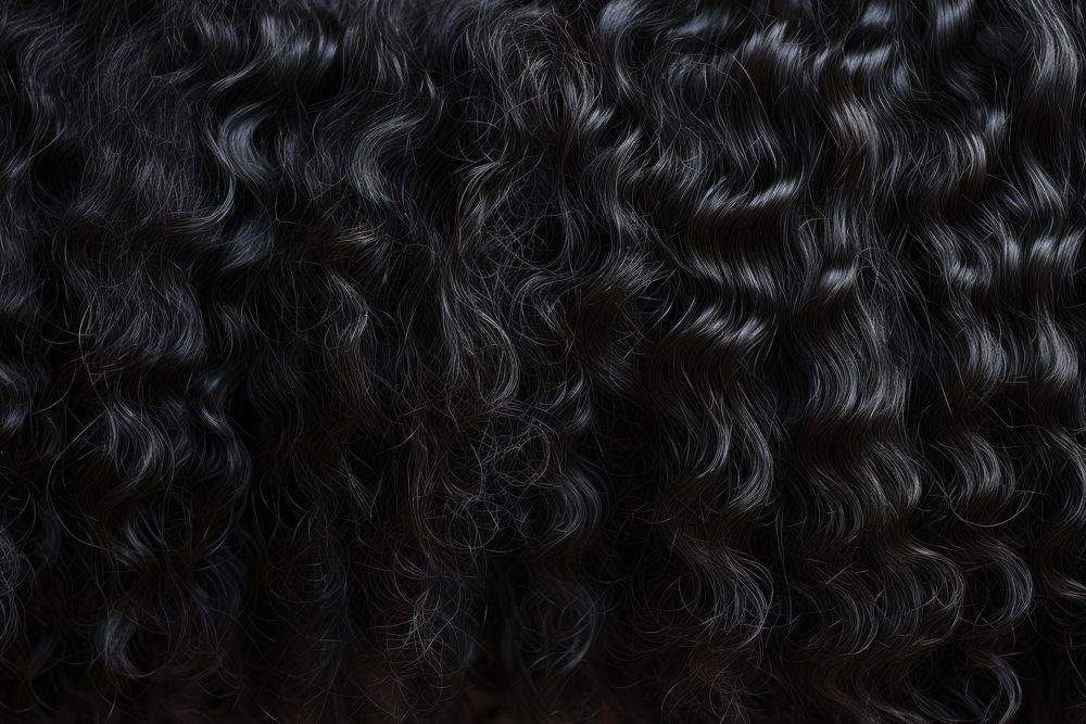 Black curly african hair texture backgrounds full frame hairstyle. AI generated Image by rawpixel.