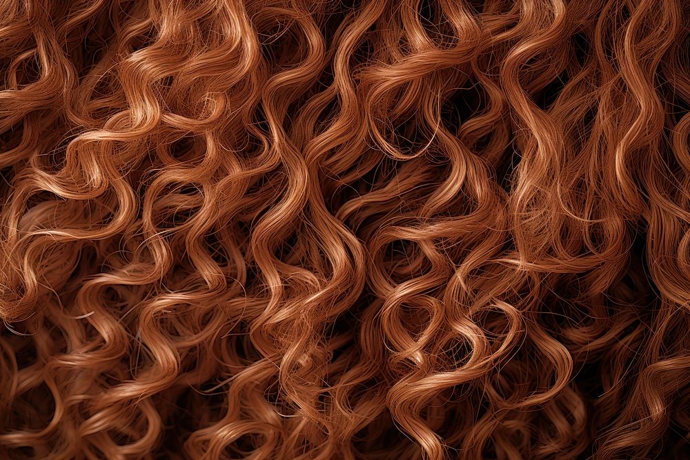Brown curly hair texture backgrounds full frame hairstyle. AI generated Image by rawpixel.
