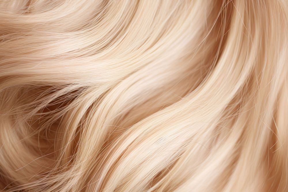 Silky curly blonde hair texture backgrounds full frame hairstyle. AI generated Image by rawpixel.