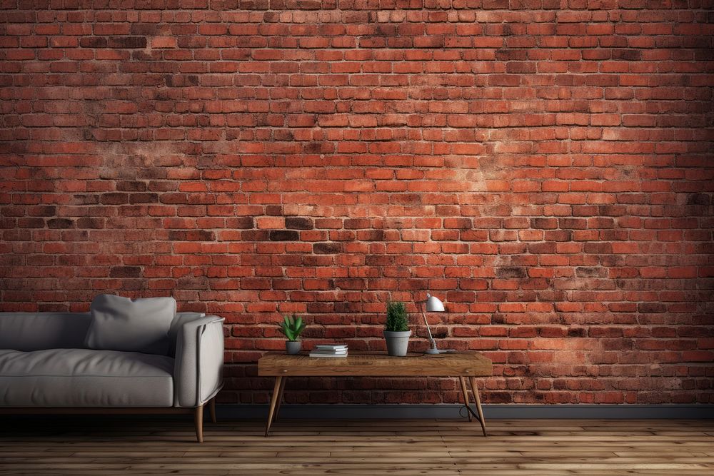 Brick wall architecture furniture. AI generated Image by rawpixel.