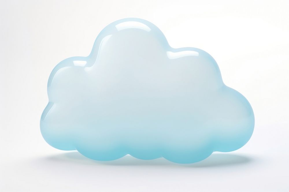 Cloud shape white background electronics. AI generated Image by rawpixel.