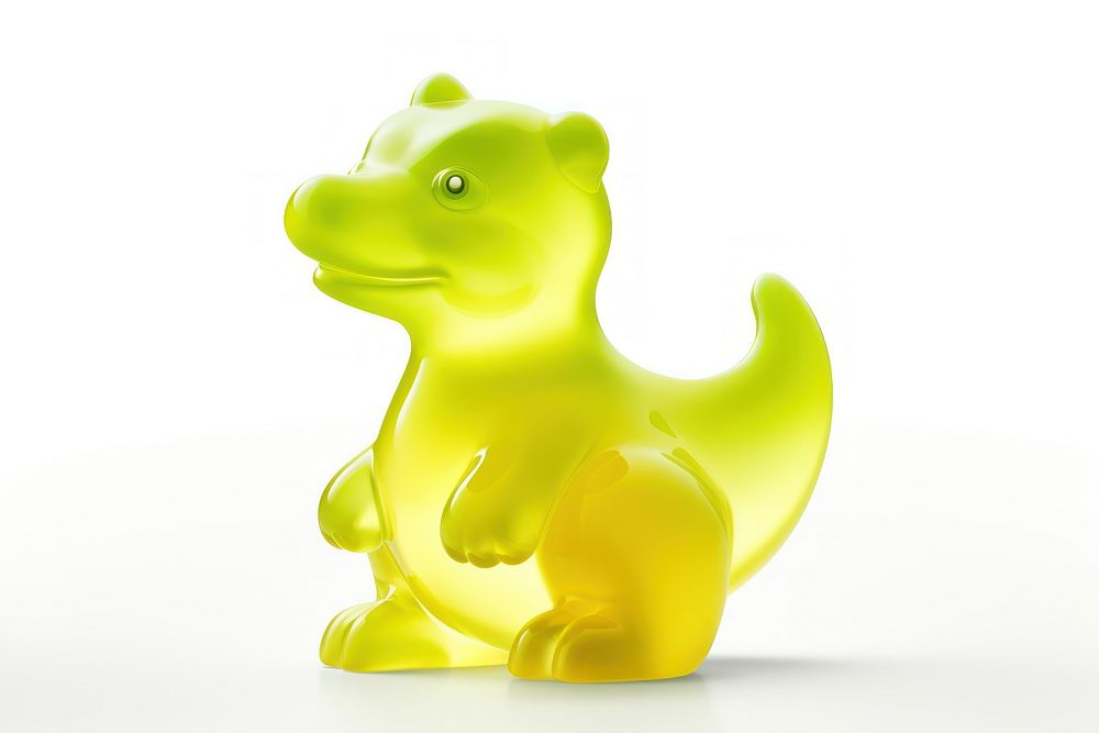 Cute dinosaur animal toy white background. AI generated Image by rawpixel.
