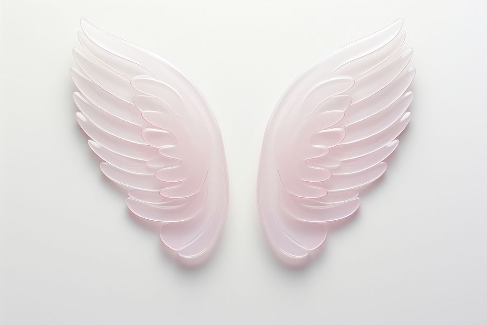 Angel wings porcelain archangel pattern. AI generated Image by rawpixel.