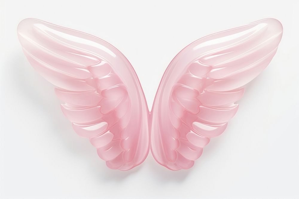 Angel wings fairy heart petal. AI generated Image by rawpixel.