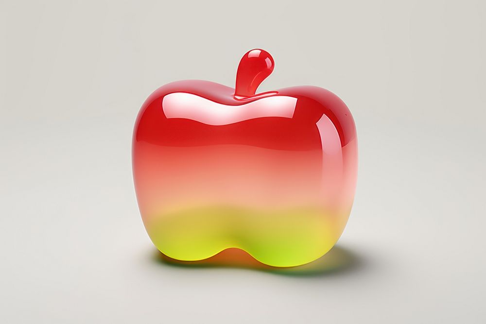 Gummy apple sweets fruit jelly. AI generated Image by rawpixel.