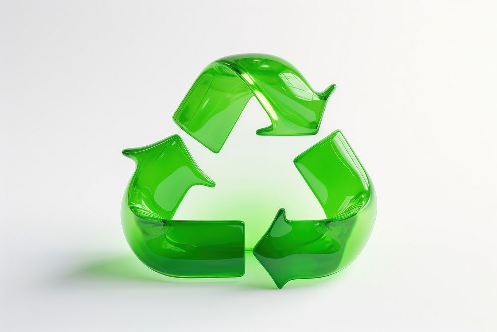 Recycle icon green white background recycling. AI generated Image by rawpixel.
