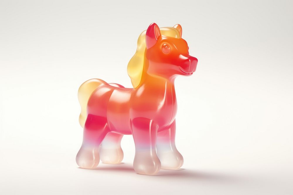 Unicorn figurine sweets white background. AI generated Image by rawpixel.