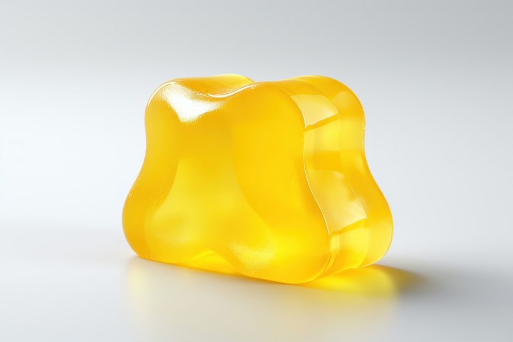 Lemon sweets jelly white background. AI generated Image by rawpixel.