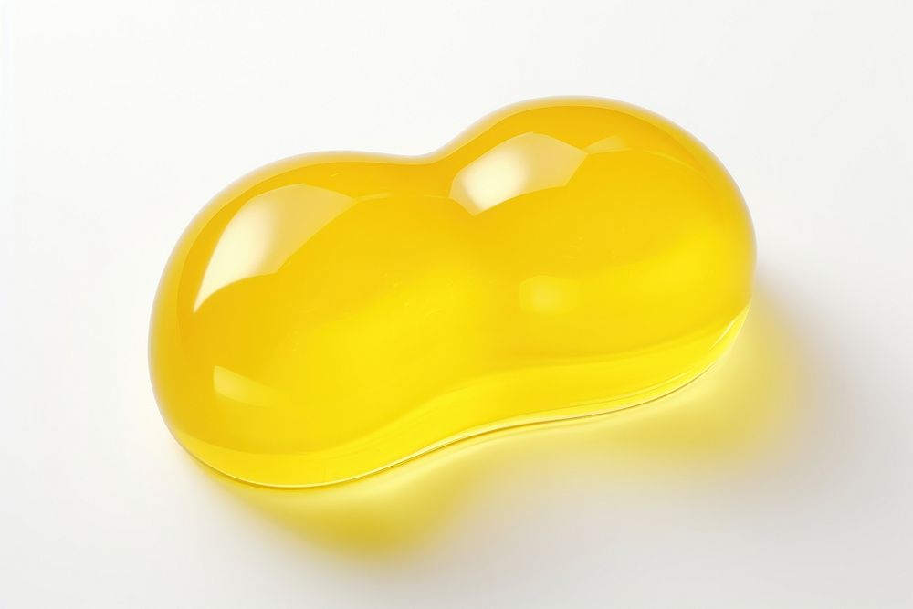 Lemon jelly white background medicine. AI generated Image by rawpixel.