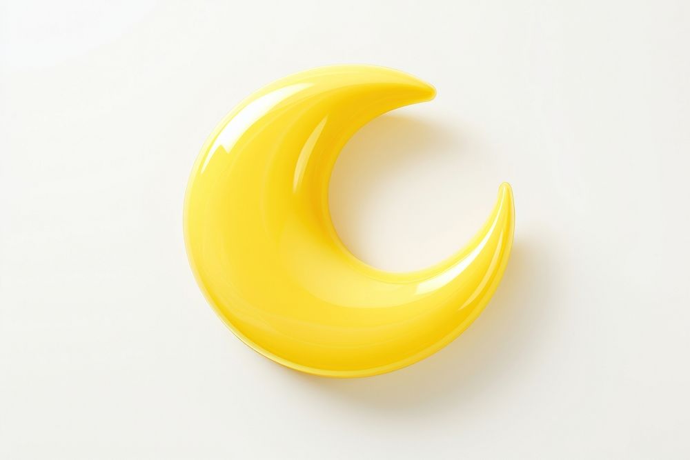 Crescent yellow banana shape. AI generated Image by rawpixel.