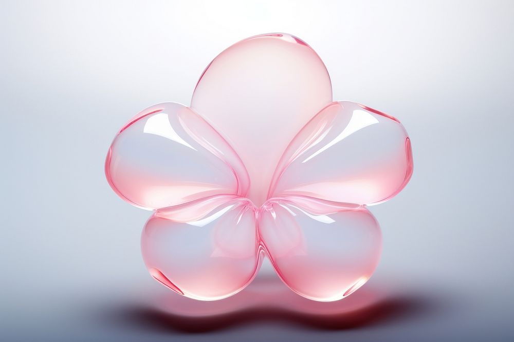 Minimal flower shape petal plant. AI generated Image by rawpixel.