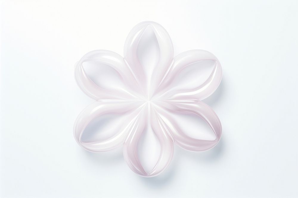 Snow flake white flower shape. AI generated Image by rawpixel.