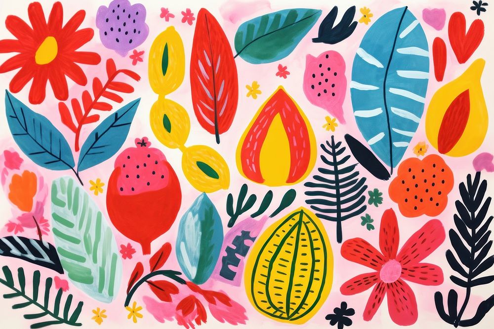 Tropical painting pattern art. 