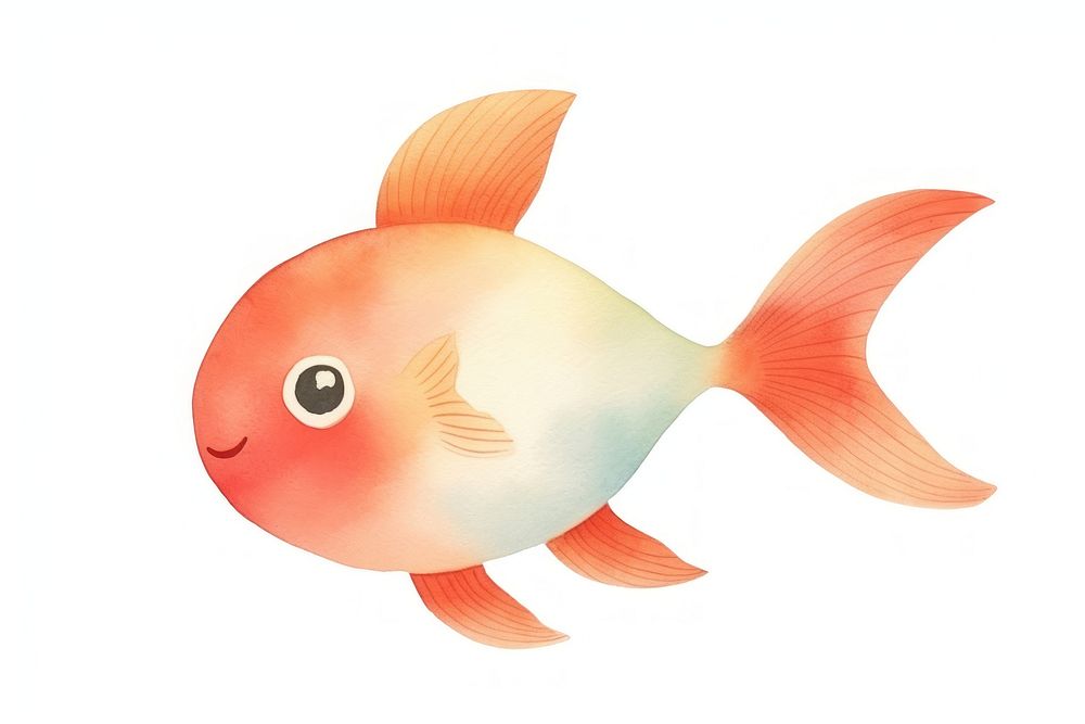 Goldfish animal pomacentridae underwater. AI generated Image by rawpixel.