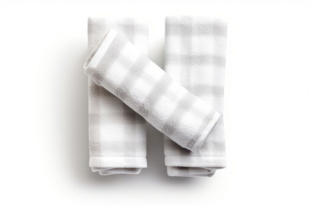 White checkered towels white background tablecloth simplicity. AI generated Image by rawpixel.