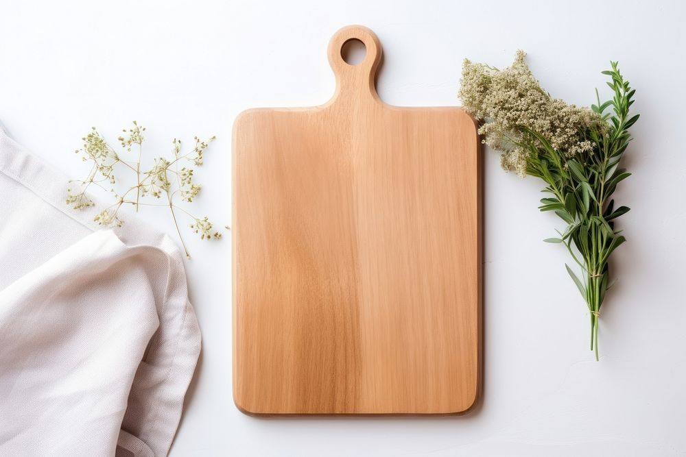 Wood cutting board plant wood ingredient. AI generated Image by rawpixel.