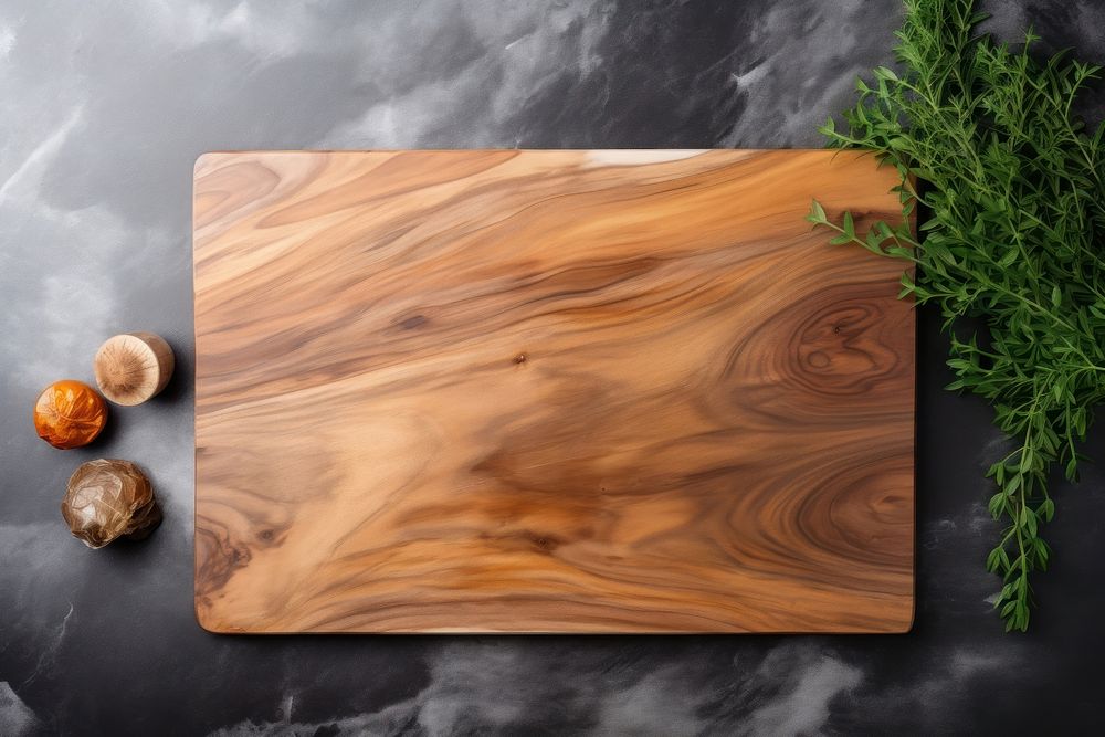 Wood cutting board wood table food. AI generated Image by rawpixel.