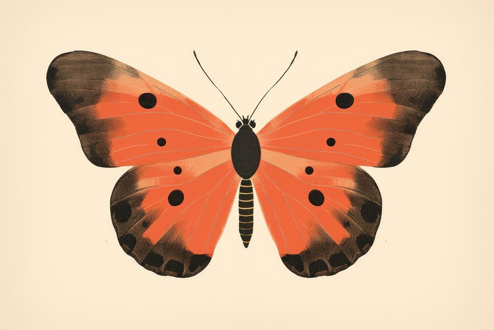 A butterfly insect animal moth. AI generated Image by rawpixel.