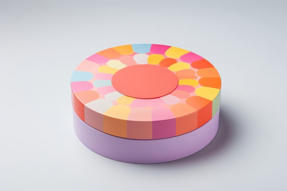 Circle gift box furniture palette pattern. AI generated Image by rawpixel.