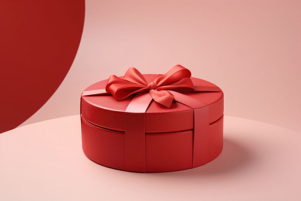 Red gift box celebration anniversary decoration. AI generated Image by rawpixel.