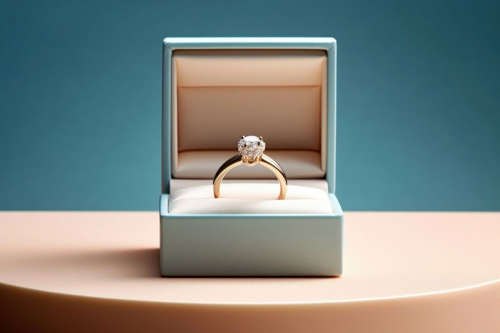 Ring box gemstone diamond jewelry. AI generated Image by rawpixel.