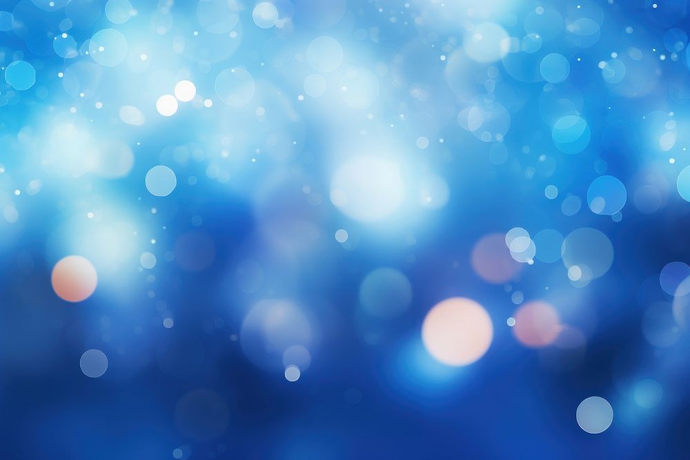 Blue bokeh effect background night backgrounds abstract. AI generated Image by rawpixel.